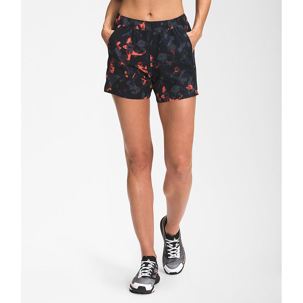 The North Face Shorts Womens Australia - The North Face Printed Wander 5" Orange (YOS-287013)